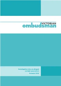 Ombudsman Report Investigation Into an Alleged