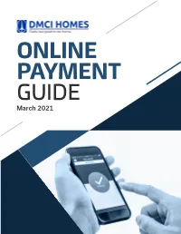 ONLINE PAYMENT GUIDE March 2021 Online Transactions Reference 3