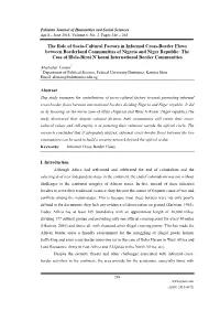 The Role of Socio-Cultural Factors in Informal Cross-Border Flows