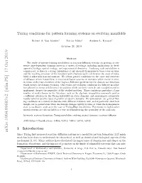 Turing Conditions for Pattern Forming Systems on Evolving Manifolds