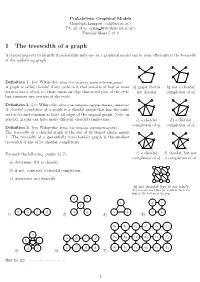 1 the Treewidth of a Graph