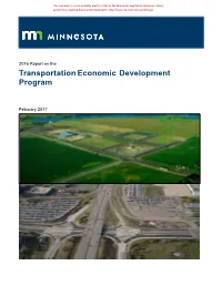 2017 Transportation Economic Development Program Report