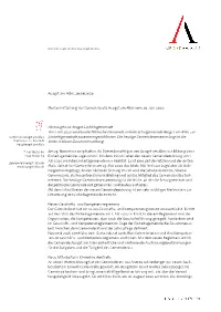 Ab Morgen Ist Aeugst Einheitsgemeinde Am 1. Juli 2020