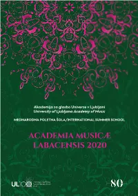 Academia Musicæ Labacensis 2020