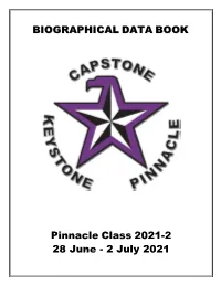 BIOGRAPHICAL DATA BOO KK Pinnacle Class 2021-2 28 June