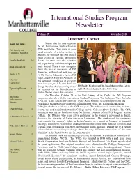 International Studies Program Newsletter