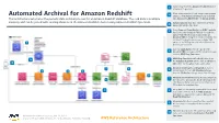 Automated Archival for Amazon Redshift