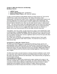 Introduction to Molecular Orbital Theory