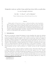 Symmetric Rank-One Updates from Partial Spectrum with an Application to Out-Of-Sample Extension