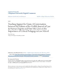 Teaching Against the Grain