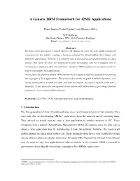 A Generic DRM Framework for J2ME Applications