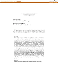 Abstract Political Discourse Is Primarily Identified As Political Action, The