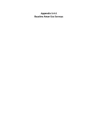 Appendix 3.4‐2 Baseline Avian Use Surveys
