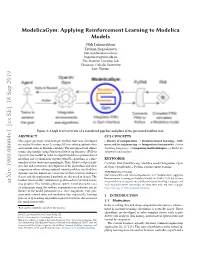 Applying Reinforcement Learning to Modelica Models