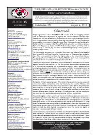 BULLETIN Editorial