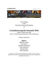 Crowdsourcing,The,Semantic,Web