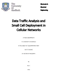 Data Traffic Analysis and Small Cell Deployment in Cellular Networks