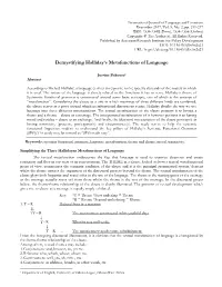 Demystifying Halliday's Metafunctions of Language