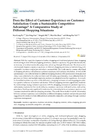 Does the Effect of Customer Experience on Customer Satisfaction Create a Sustainable Competitive Advantage? a Comparative Study