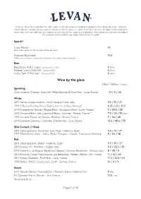 Levan Wine Menu 27.04.21