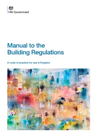 Manual to the Building Regulations