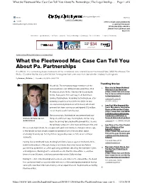What the Fleetwood Mac Case Can Tell You About Pa. Partnerships | the Legal Intellige