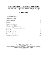 2014-2016 Catalog and Student Handbook