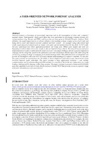 A User-Oriented Network Forensic Analyser