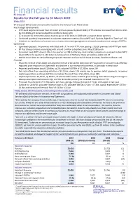 Financial Statements) Specific Items Resulted in a Net Charge After Tax of £452M (2017/18: £741M)