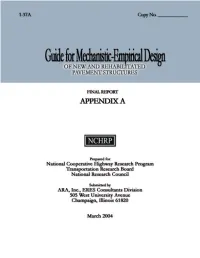 GLOSSARY of TERMS1 Aggregate Base (AB) - a Base Course Consisting of Compacted Mineral Aggregates