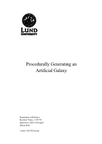Procedurally Generating an Artificial Galaxy