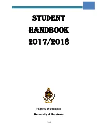 Student Handbook 2017/2018