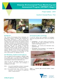 Victorian Environmental Flows Monitoring and Assessment Program (VEFMAP) Stage 6