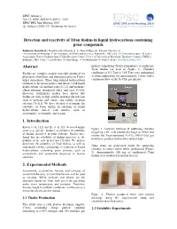 Detection and Reactivity of Titan Tholins in Liquid Hydrocarbons Containing Polar Compounds
