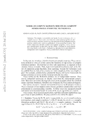 Norms on Complex Matrices Induced by Complete
