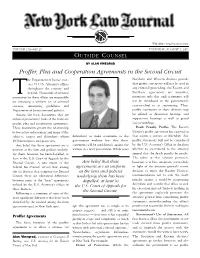 Proffer, Plea and Cooperation Agreements in the Second Circuit