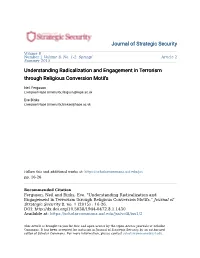 Understanding Radicalization and Engagement in Terrorism Through Religious Conversion Motifs