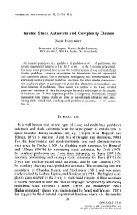Iterated Stack Automata and Complexity Classes