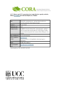 UCC Library and UCC Researchers Have Made This Item Openly Available