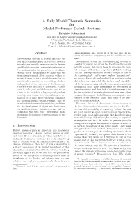 A Fully Model-Theoretic Semantics for Model-Preference Default Systems