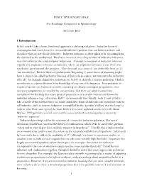 1 Inductive Knowledge