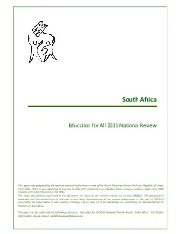 2014 Country Progress Report Published by the Department of Basic Education