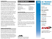Ac Transit Schedule