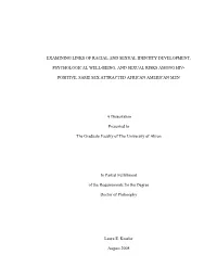 Examining Links of Racial and Sexual Identity Development
