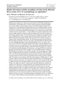 Habitat Alterations and Fish Assemblage Structure in the Missouri River System, USA: Is Ecomorphology an Explanation?
