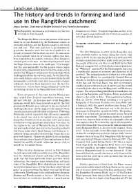 The History and Trends in Farming and Land Use in the Rangitikei Catchment
