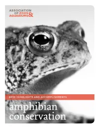Amphibian Conservation INTRODUCTION