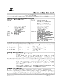 Material Safety Data Sheet HCS Risk Phrases HCS CLASS: Corrosive Liquid