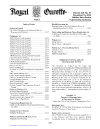 NS Royal Gazette Part I