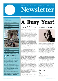 Shackleton Foundation 2015 Newsletter